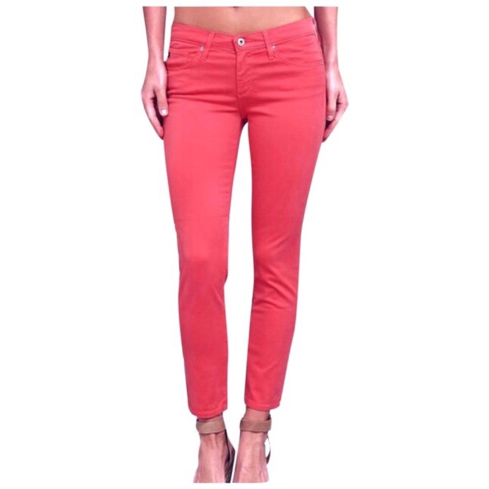 AG Adriano Goldschmied The Stilt Cigarette Jean in Pink Sorbet